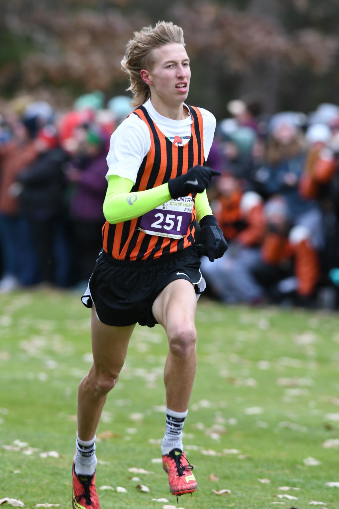 WIAA state cross country photo: Elias Ritzke, Poynette